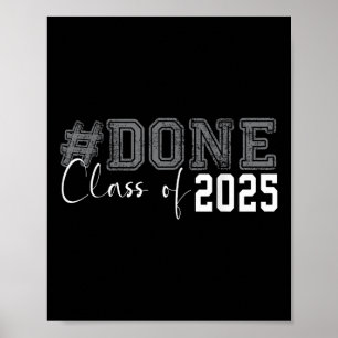 Fertig Cl von 2025 Abschluss für ihren Grad Senior Poster