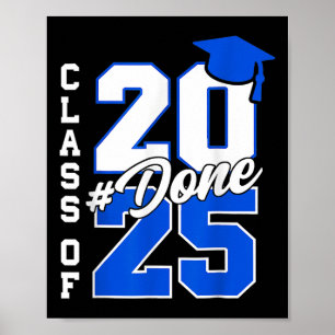 Fertig Cl von 2025 Abschluss für ihren Grad Senior Poster