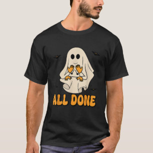 Fertig Gebärdensprache Sprachpathologie Aac Sped T T-Shirt