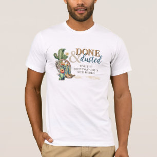 Fertig und trostlos Country Western Geburtstagskuh T-Shirt