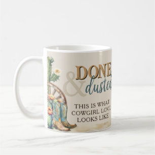 Fertig und trostlos Cowgirl Western Wahre Liebe Kaffeetasse