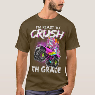 Fertig zum Abreißen des 7. Grades Rosa Einhorns na T-Shirt