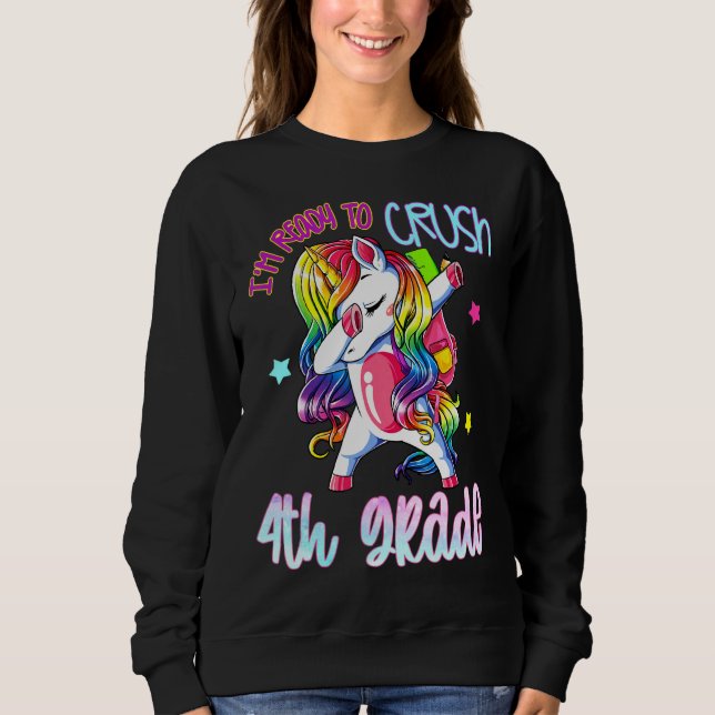 Fertig zum Zerkleinern des Viertklässlers Sweatshirt (Vorderseite)