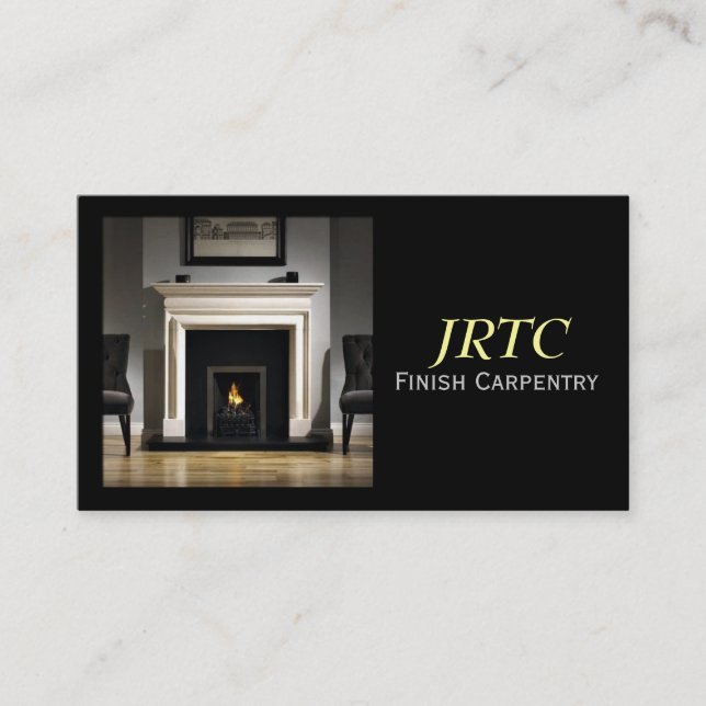 Fertigarbeiten des Carpentry, Millwork, Baugewerbe Visitenkarte (Vorderseite)