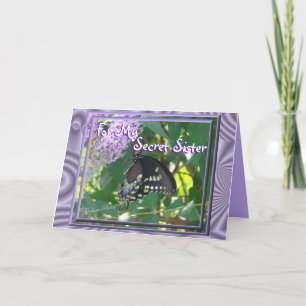 Fertigen geheime Schwester Toilette-Bfly besonders Karte