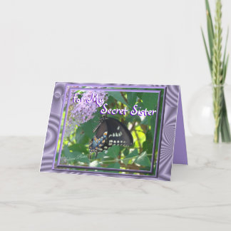 Fertigen geheime Schwester Toilette-Bfly besonders Karte