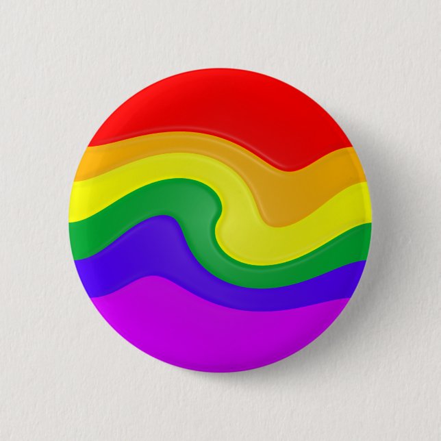 Fertigen Sie diesen Regenbogen-Strudel besonders Button (Vorderseite)