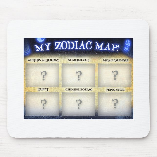 Fertigen Sie dieses mousepad bei ZodiacMap.com (Vorne)