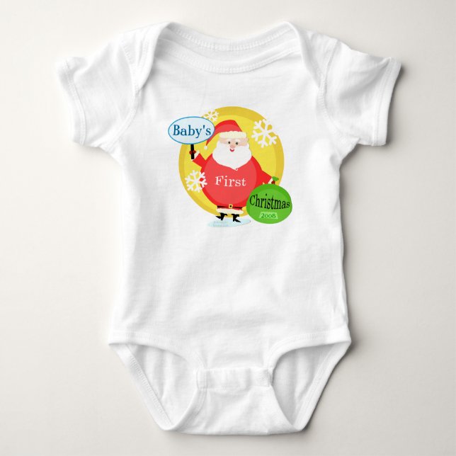 Fertigen Sie ersten Bodysuit des Babys Baby Strampler (Vorderseite)