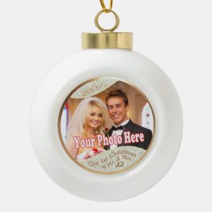 Fertigen Sie es besonders an! Unser 1. Weihnachten Keramik Kugel-Ornament