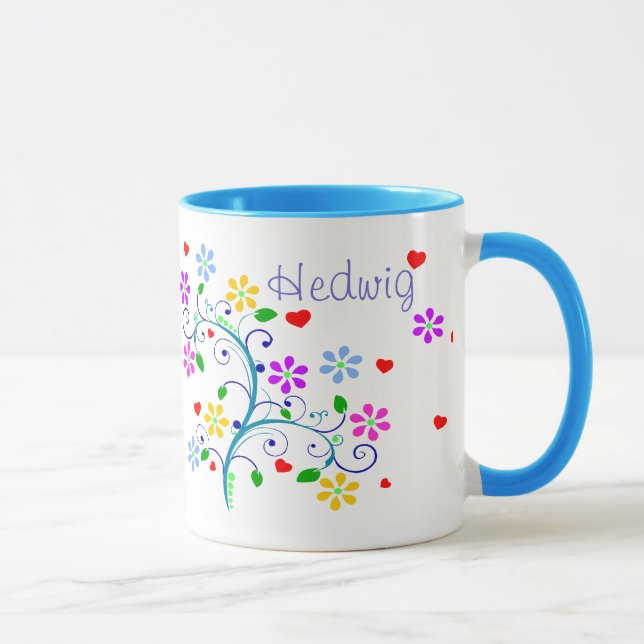 Fertigen Sie - Hedwig-Blumen-Schale - uns *Heart* Tasse (Rechts)