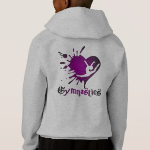Fertigen Sie Herz-platschen Gymnastik-ShirtHoodie Hoodie