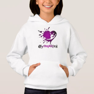 Fertigen Sie Herz-platschen Gymnastik-ShirtHoodie Hoodie