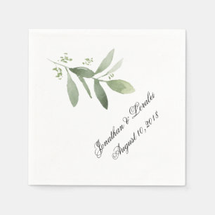 Fertigen Sie Ihr Hochzeitsserviettengrün besonders Serviette