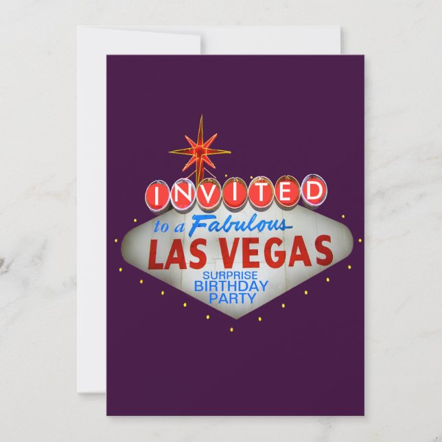 Fertigen Sie Ihre eigenen Las Einladung (Vorderseite)