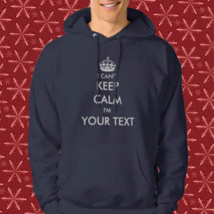 Fertigen Sie mich kann Ruhe nicht behalten Hoodie