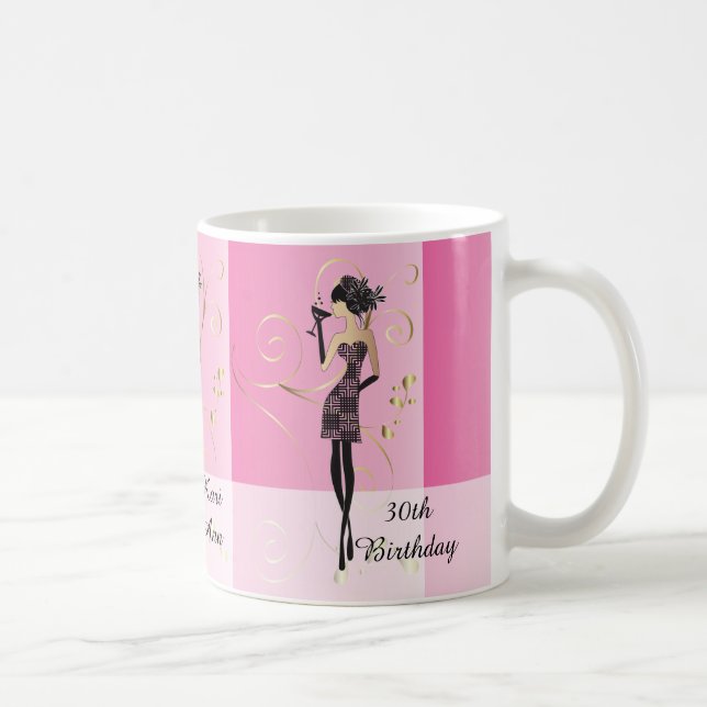 Fertigen Sie nobles Diva-Mädchen besonders an Kaffeetasse (Rechts)