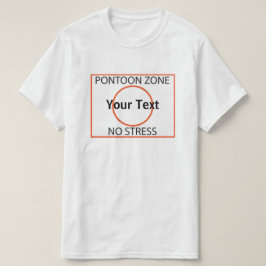 Fertigen Sie Ponton-Zone kein Druck-T - Shirt