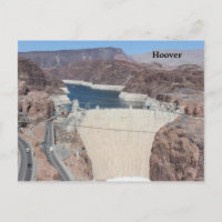 Fertigen Sie Postkarte des Hooverdamms