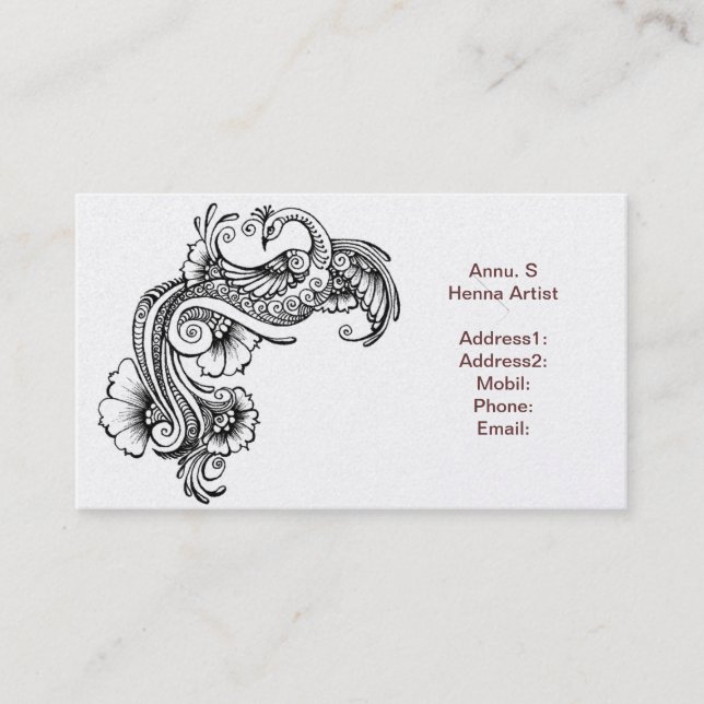 Fertigen Sie Produkt besonders an Visitenkarte (Vorderseite)