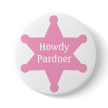 Fertigen Sie rosa Sheriff-Abzeichen besonders an