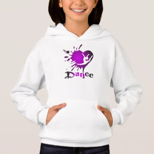 Fertigen Sie Tanz-Herz-platsche Hoodie