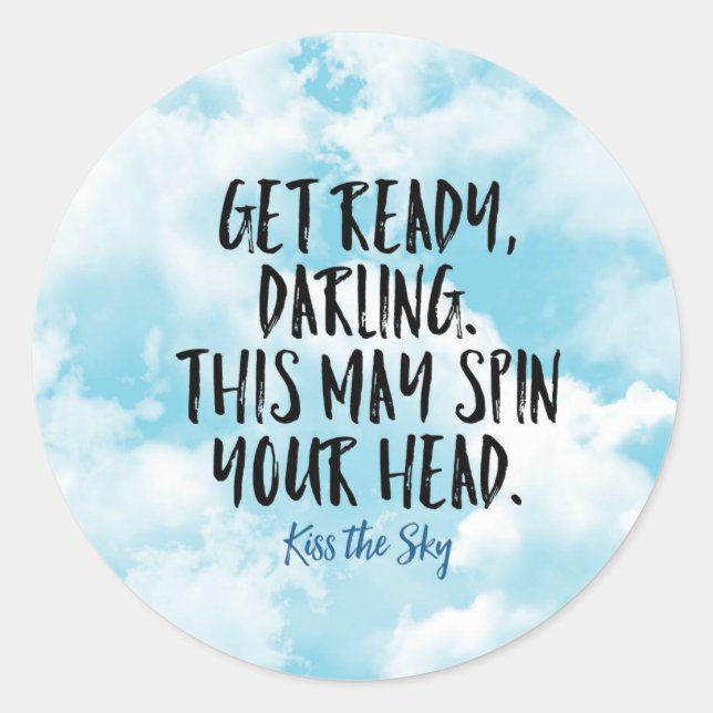 Fertigkleben-Sticker Runder Aufkleber (Vorderseite)