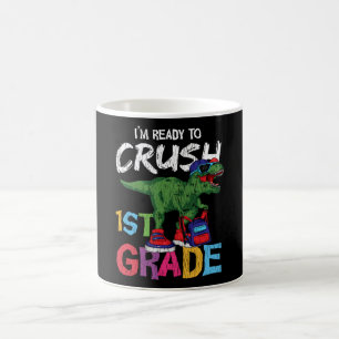 Fertigputz Erster Schullehrer Kinder Dinosaurier Kaffeetasse