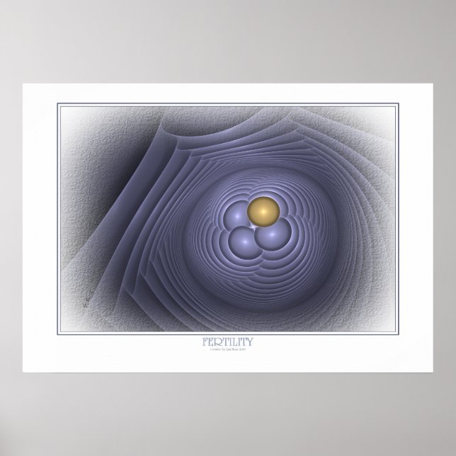 Fertilitätspopster auf Weiß Poster (Vorne)