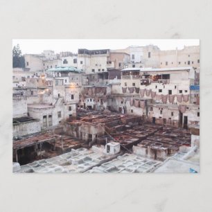 Fes Leather Tannery - Fes - Marokko - Postkarte