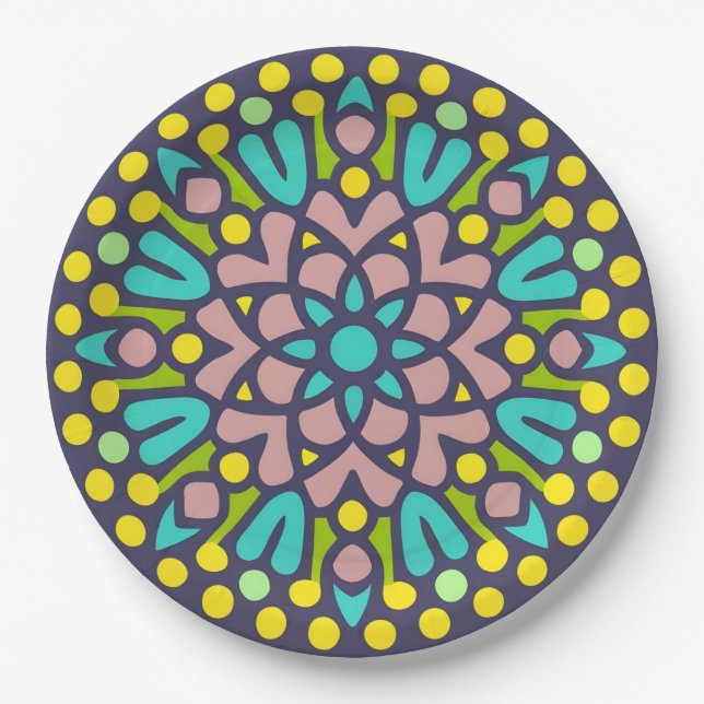 fes mosaic pappteller (Vorderseite)