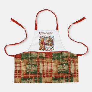Fesive Kids unisex hinzufügen Namen Lebkuchen Schürze