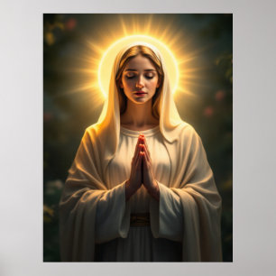 Fesselnde Aufrichtigkeit: Jungfrau Mary Gebet Poster