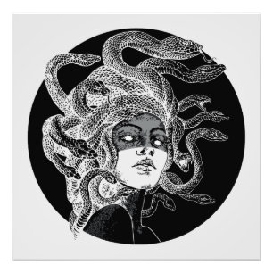Fesselnde Medusa-Kunst Fotodruck