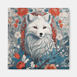Fesselndes Arktis-Fuchs-Wildleben Magnet