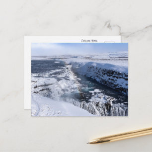 Fesselndes Gullfoss Wasserfall Postkarte
