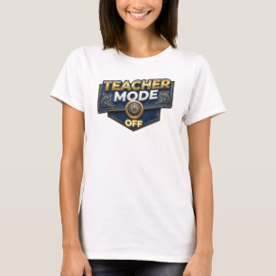 Fesselndes Orange LEHRMODUS AUS Künstlerisches Mot T-Shirt