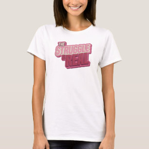 Fesselndes Pink DER KAMPF IST REAL Fashion Art T-Shirt