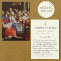 Fest bei Cana Wedding Holy Card