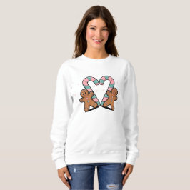 Fest Candy Cane & Gingerbrot Urlaub Sweatshirt