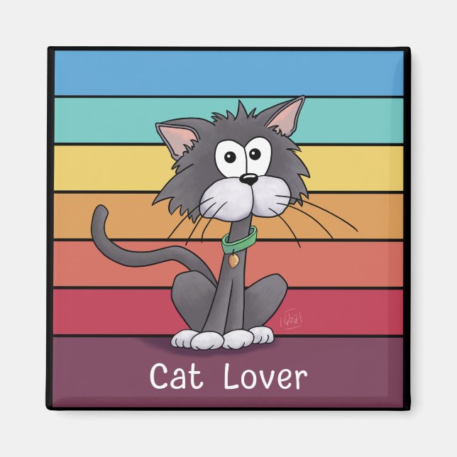 Fest Cat Lover Magnet (Vorne)