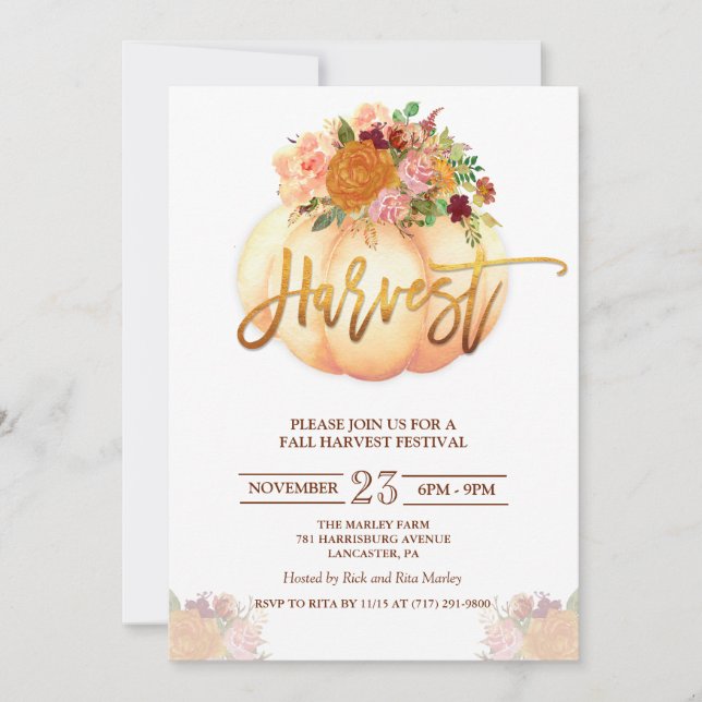 Fest der Blumenzucht Einladung (Vorderseite)