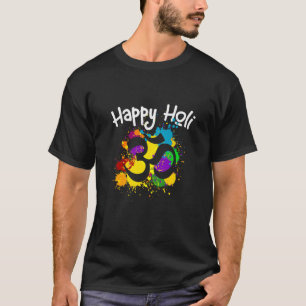 Fest der Farben Happy Holi 2023 Om Hindu T-Shirt
