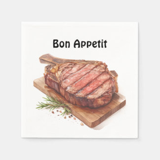 🍖 🌿 "Fest der Fleischfresser" - Bonmot Napkins � Serviette