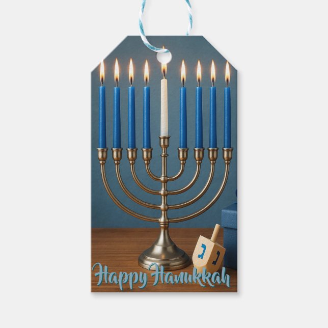 Fest der Lichter und Freude Geschenkanhänger (Vorderseite)