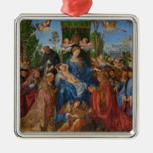 Fest der Rose Garlands, 1506 (Holzöl) Ornament Aus Metall