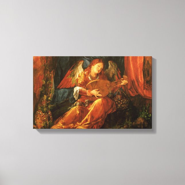 Fest der Rose Garlands Engel von Albrecht Durer Leinwanddruck (Vorderseite)