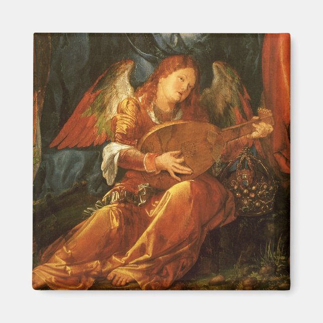 Fest der Rose Garlands Engel von Albrecht Durer Magnet (Vorne)