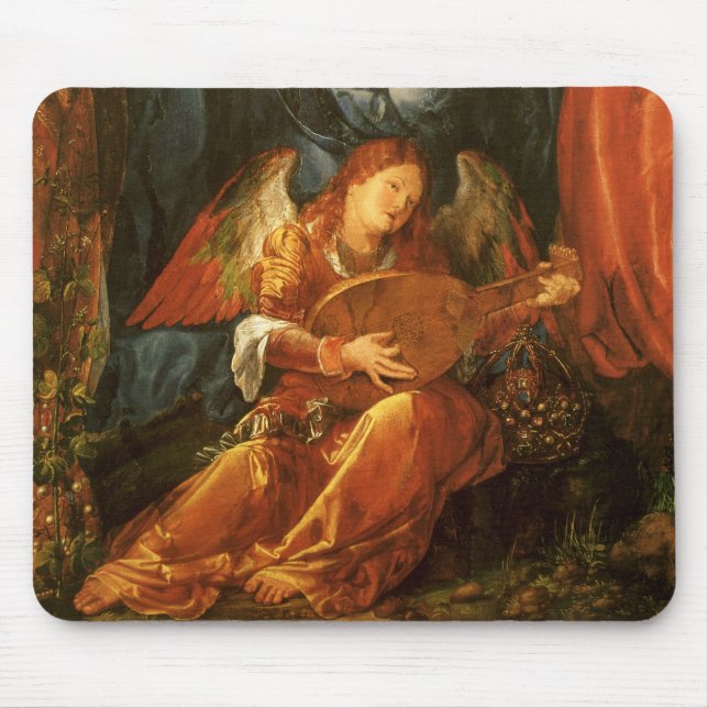 Fest der Rose Garlands Engel von Albrecht Durer Mousepad (Vorne)