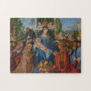 Fest der Rosen-Girlanden, 1506 (Öl auf Holz) Puzzle